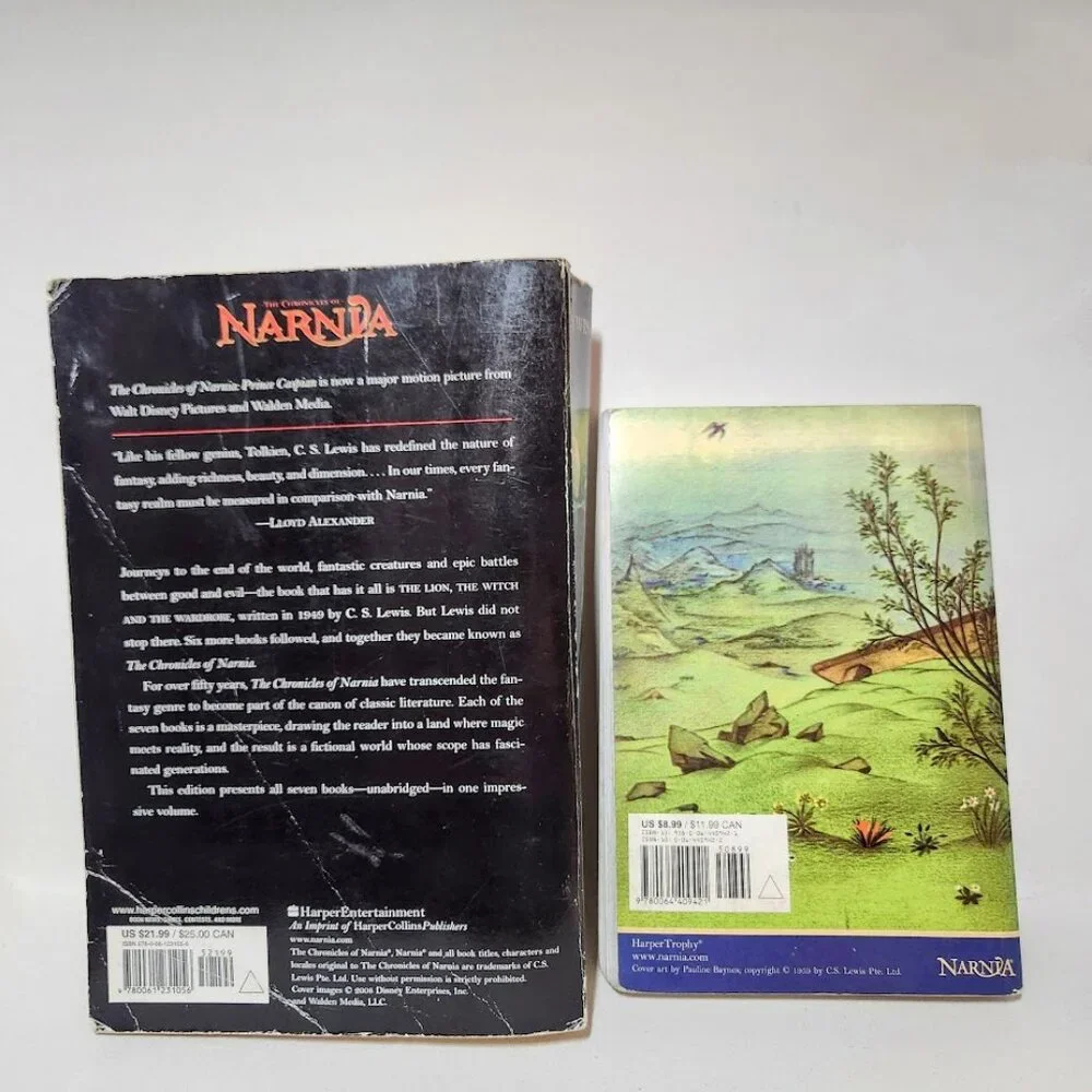 C.S. LEWIS BOOK BUNDLE THE LION WITCH WARDROBE CHRONICLES of NARNIA BOOKS Comes